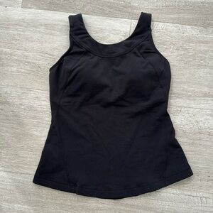 Lululemon Black Tank Top with removable bra cups